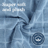Nora Cotton Thick Solid Checkered Washable Bath Mat Set of 2