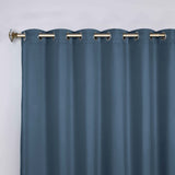 Classic Modern Solid Room Darkening Blackout Curtain Panels, Set of 2