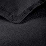 Lightweight Cotton Bedspread Sets 3-Piece Fleur De Lis Jacquard Matelassé