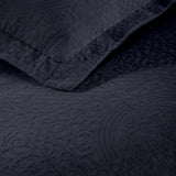 Lightweight Cotton Bedspread Sets 3-Piece Fleur De Lis Jacquard Matelassé