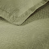 Lightweight Cotton Bedspread Sets 3-Piece Fleur De Lis Jacquard Matelassé