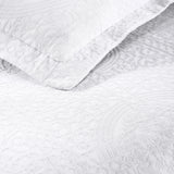 Lightweight Cotton Bedspread Sets 3-Piece Fleur De Lis Jacquard Matelassé