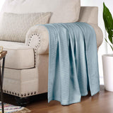 100% Cotton Thermal Blanket – Diamond Weave All-Season, Lightweight & Breathable