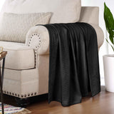 100% Cotton Thermal Blanket – Diamond Weave All-Season, Lightweight & Breathable