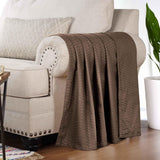 100% Cotton Thermal Blanket – Diamond Weave All-Season, Lightweight & Breathable