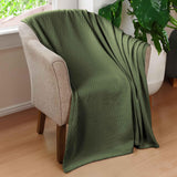 Diamond Weave Modern Classic Geometric All-Season Cotton Blanket