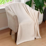 100% Cotton Thermal Blanket – Diamond Weave All-Season, Lightweight & Breathable