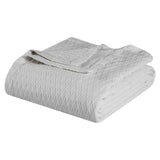 Diamond Weave Modern Classic Geometric All-Season Cotton Blanket