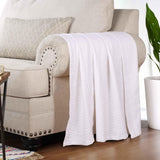 100% Cotton Thermal Blanket – Diamond Weave All-Season, Lightweight & Breathable