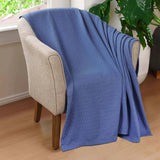 100% Cotton Thermal Blanket – Diamond Weave All-Season, Lightweight & Breathable