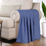 100% Cotton Thermal Blanket – Diamond Weave All-Season, Lightweight & Breathable