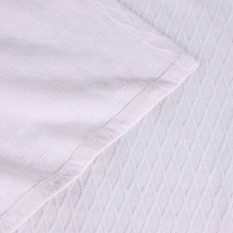 100% Cotton Thermal Blanket – Diamond Weave All-Season, Lightweight & Breathable