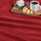 Diamond Weave Modern Classic Geometric All-Season Cotton Blanket