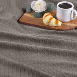 Diamond Weave Modern Classic Geometric All-Season Cotton Blanket