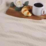 Diamond Weave Modern Classic Geometric All-Season Cotton Blanket