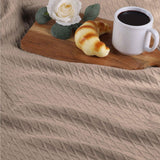 100% Cotton Thermal Blanket – Diamond Weave All-Season, Lightweight & Breathable