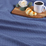 100% Cotton Thermal Blanket – Diamond Weave All-Season, Lightweight & Breathable