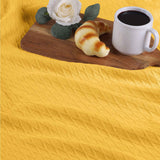 Diamond Weave Modern Classic Geometric All-Season Cotton Blanket