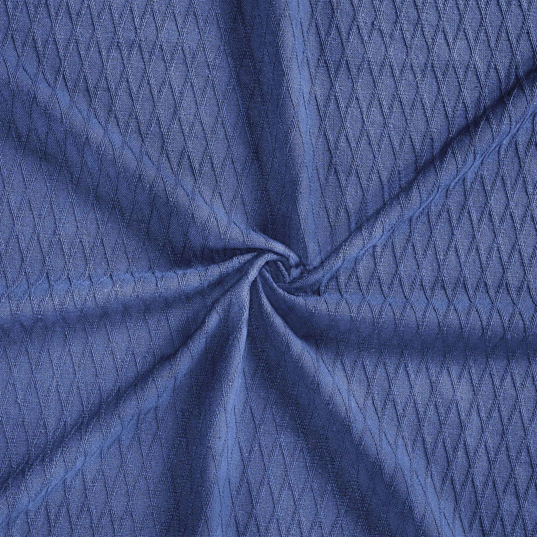 Diamond Weave Modern Classic Geometric All-Season Cotton Blanket