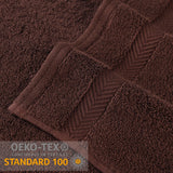 12-Piece Set, 100% Cotton Bathroom Towels, Zero Twist