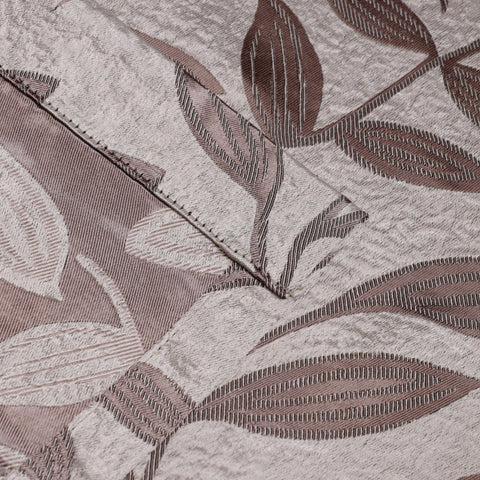 Leaves Machine Washable Room Darkening Blackout Curtains, Set of 2
