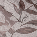 Leaves Machine Washable Room Darkening Blackout Curtains, Set of 2