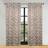 Leaves Room Darkening Back Tabs Blackout Curtain Panels, Set of 2
