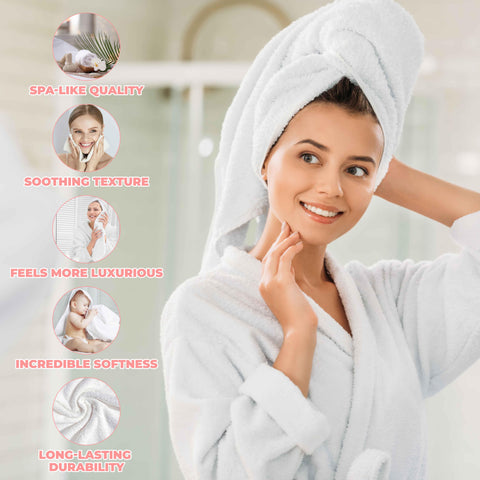 2 Piece Bath Sheet Set Zero Twist Cotton Soft Absorbent