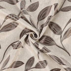 Leaves Room Darkening Washable Blackout Curtain Panels, Set of 2
