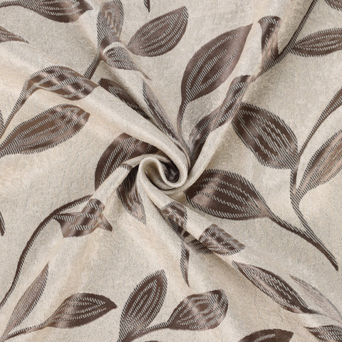 Leaves Room Darkening Washable Blackout Curtain Panels, Set of 2