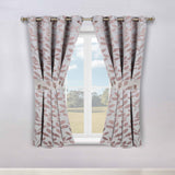 Leaves Room Darkening Washable Blackout Curtain Panels, Set of 2