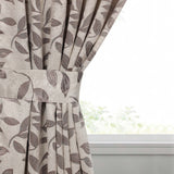 Leaves Room Darkening Washable Blackout Curtain Panels, Set of 2