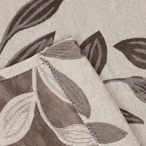 Leaves Room Darkening Washable Blackout Curtain Panels, Set of 2