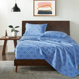 100% Cotton Flannel Bed Sheet Set Trellis Deep Pocket