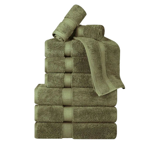 9-Piece Egyptian Cotton Plush Towel Set - Madison