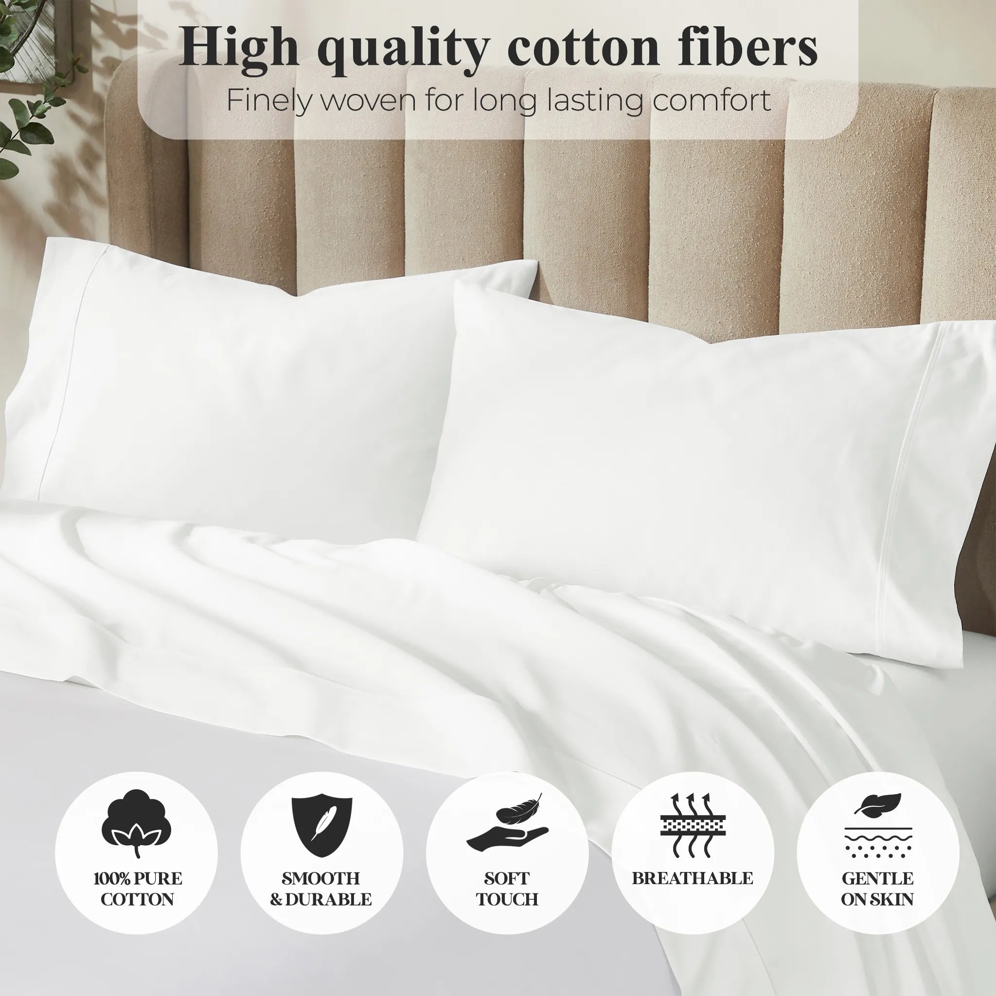 Pavo Cotton 700 Thread Count Perfect Fit Sheet Set
