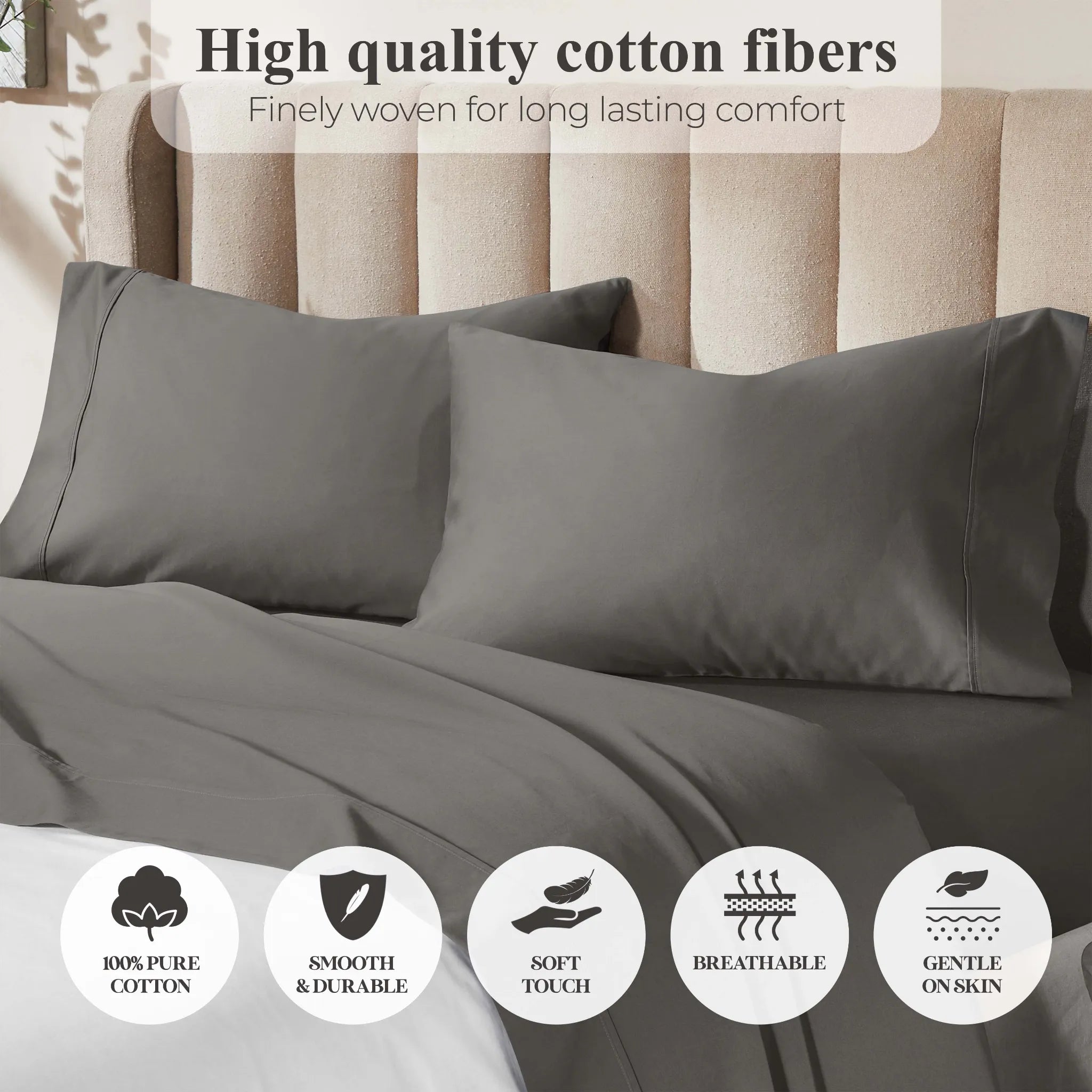Pavo Cotton 700 Thread Count Perfect Fit Sheet Set