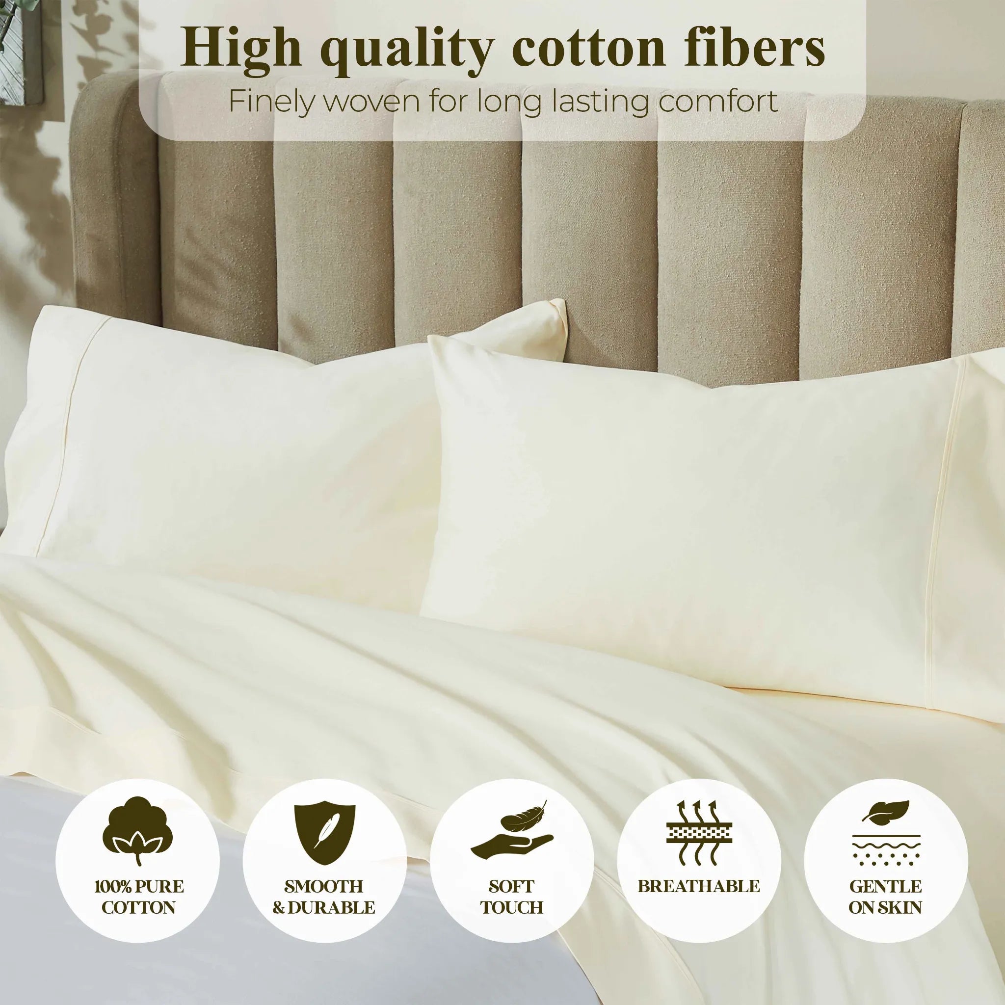 Pavo Cotton 700 Thread Count Perfect Fit Sheet Set