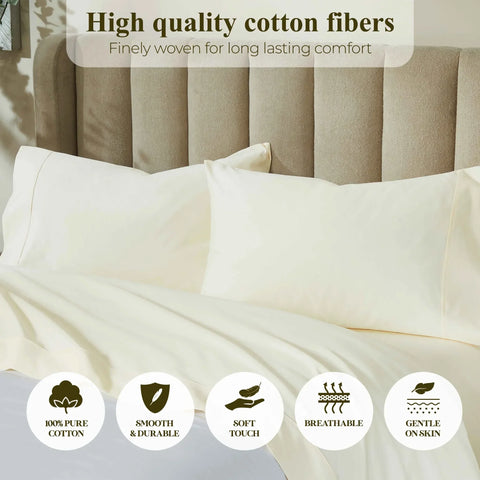 Pavo Cotton 700 Thread Count Perfect Fit Sheet Set