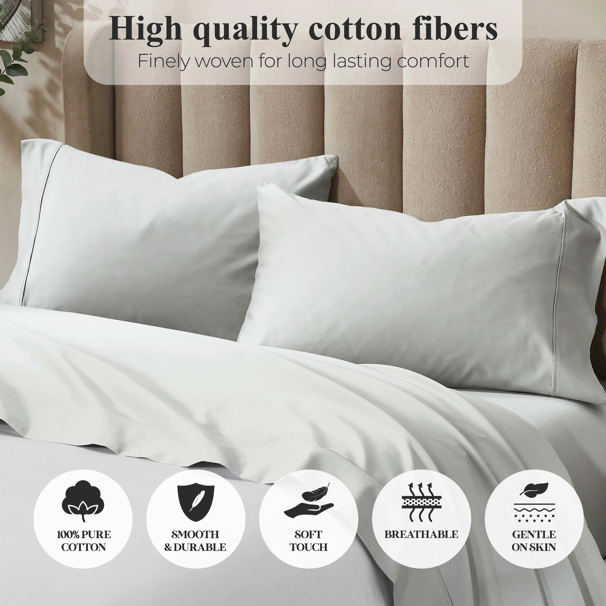Pavo Cotton 700 Thread Count Perfect Fit Sheet Set