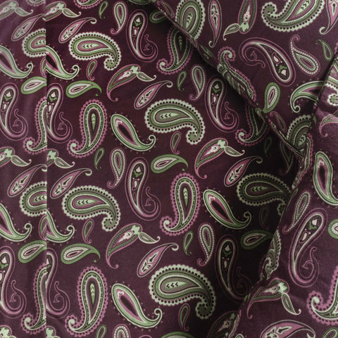 100% Cotton Flannel Bed Sheet Set Floral Paisley Deep Pocket