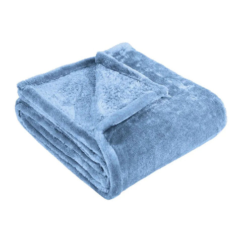 Fleece Plush Medium Weight Fluffy Soft Solid Decorative Blanket