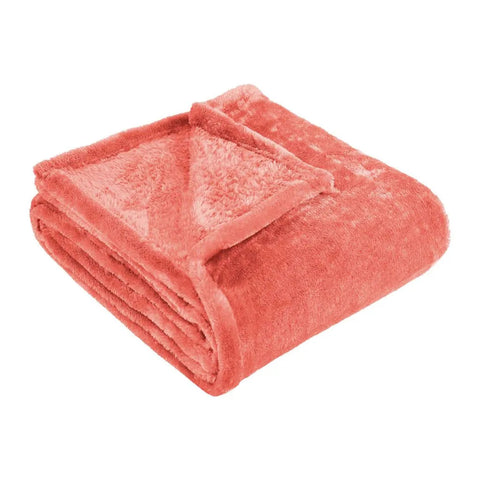 Fleece Plush Medium Weight Fluffy Soft Solid Decorative Blanket