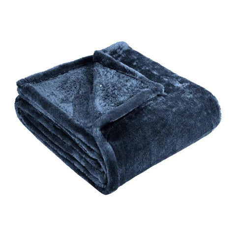 Fleece Plush Medium Weight Fluffy Soft Solid Decorative Blanket