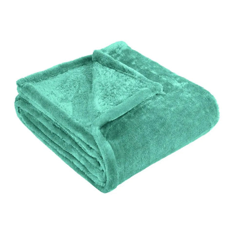 Fleece Plush Medium Weight Fluffy Soft Solid Decorative Blanket