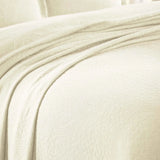 Lightweight Cotton Bedspread Sets 3-Piece Fleur De Lis Jacquard Matelassé