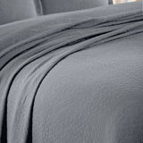 Lightweight Cotton Bedspread Sets 3-Piece Fleur De Lis Jacquard Matelassé