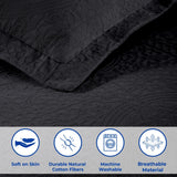 Lightweight Cotton Bedspread Sets 3-Piece Fleur De Lis Jacquard Matelassé