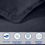 Lightweight Cotton Bedspread Sets 3-Piece Fleur De Lis Jacquard Matelassé