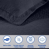 Lightweight Cotton Bedspread Sets 3-Piece Fleur De Lis Jacquard Matelassé